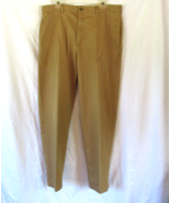 L.L.Bean men&#39;s pants Double L Natural Fit brown 38x35 straight 100% cotton - $21.51