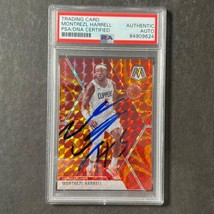 2019-20 Panini Mosaic Orange Cracked Ice #98 Montrezl Harrell Signed Card AUTO P - £55.94 GBP