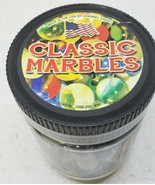 Classic Marbles Jar, Color Canvas Pouch, 48 Marbles with 4 Shooters NEW ... - $28.65 CAD