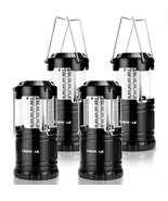 LED Collapsible Camping Lantern 4-Packs, Super Bright, Battery Powered C... - £38.42 GBP