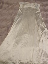 JCPENNEY vintage long slip gown 36/14 100% Nylon Antron Made In USA - $37.39