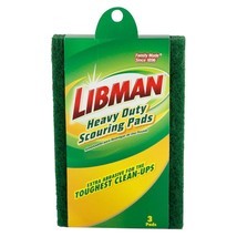 Libman 66 Heavy Duty Scouring Pads, 7&quot; Scrub Surface - £8.77 GBP