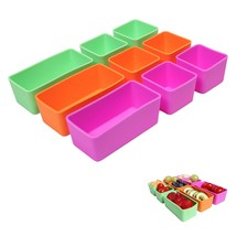 9Pcs Set: 6Pcs Square + 3Pcs Rectangular Silicone Lunch Box Bento Dividers - Ben - £28.50 GBP