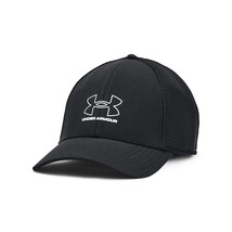 Under Armour Men&#39;s Iso-chill Driver Mesh Black Golf Cap Small/Medium 136... - $28.00