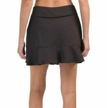 NWT TOMMY BAHAMA ACTIVE Black Golf Tennis Pickleball Ruffle Skort S M L & XL image 2