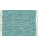 Artisan Handwoven Dollhouse Rug 5&quot;x7&quot; Wedgewood Blue #25, Wool on Cotton - £34.69 GBP