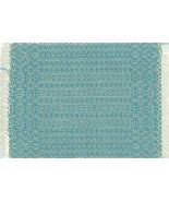 Artisan Handwoven Dollhouse Rug 5&quot;x7&quot; Wedgewood Blue #25, Wool on Cotton - €37,51 EUR
