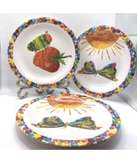 Hungry Caterpillar Pottery Barn Kids Melamine Plates  Lot of 3 Retired b... - $36.67 CAD
