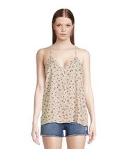 No Boundaries Juniors&#39; Button Front Floral Print Woven Cami Tank Top Siz... - $163.59 MXN