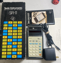 Vtg Texas Instruments 1973 SR -11 Electronic Calculator Adapter OG Box *Read* - £20.81 GBP