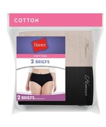 Hanes Women&#39;s 100% Cotton Briefs 2 Pack Lot of 2 - Total of 4 Size 9 - $325.34 MXN