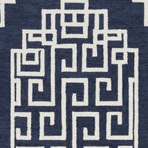 HomeRoots 374679 60 x 84 in. Navy Ivory Wool Rug - £193.36 GBP