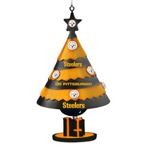Pittsburgh Steelers NFL Team Decorated Tree Bell Ornament 5&quot; H - £13.49 GBP