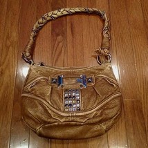 Guess Light Brown Shoulder Bag Handbag Purse - Some Cosmetic Damage - $13.99