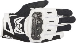 Alpinestars Mens Street SMX-2 Air Carbon V2 Leather Glove Lg Black/White - £81.15 GBP