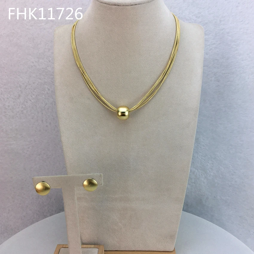 Simple Design Dubai Costume Jewelry for Everyday Use FHK11726 - £43.21 GBP