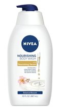 Nivea Nourishing Botanical Blossom Moisturizing Body Wash for Dry Skin, 30 Fl Oz - £6.77 GBP