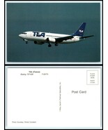 Vintage AIRCRAFT Postcard - TEA (Trans European Airways) Boeing 737-429 L19 - $3.98 CAD