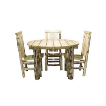 Montana Woodworks Patio Dining Chair with Grade Oil Exterior - £653.14 GBP