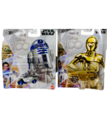Hot Wheels x Disney Star Wars C-3PO &amp; R2-D2 Die-Cast Toy Car 100 Years - £10.81 GBP