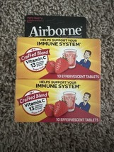2 Airborne Effervescent Tablets Very Berry 10 Tablets ea Exp 12/24 - $12.19