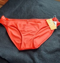 Kona Sol Womens Size Large Bikini Bottom Red Medium Coverage Hipster NWT  - $9.89