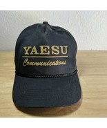 YAESU COMMUNICATIONS LOGO HAM RADIO ADJUSTABLE SNAPBACK CAP/HAT BLACK W/... - £7.68 GBP