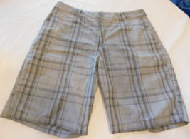 O&#39;Neill Men&#39;s Shorts Casual Walking Short Size 36 Grey Plaid GUC Pre-owned - £12.15 GBP