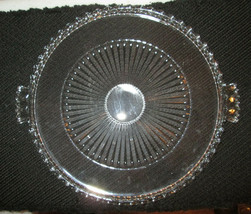 Lead Crystal Cake Serving Tray Centerpiece - £14.67 GBP