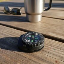 2Pcs Slip-On Watch Band Compass, Black Mini Watch Strap Button Compass, ... - $210.04 MXN