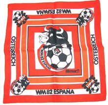 1982 Spain soccer football world cup Austria Österreich bull handkerchief Mitrac - £17.57 GBP