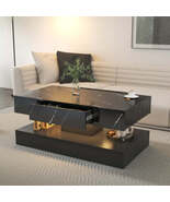 6.93IN High LED Modern Coffee Table for Living Room Decor - $221.38