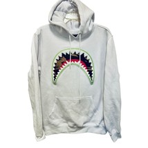 ETERNITY Hoody Sweatshirt White Shark Embroidery Sweater - $573.53 MXN