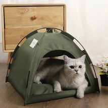 Pet Tent Bed Cats House Supplies Products Accessories Warm Cushions Furn... - £28.76 GBP+