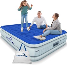 Enerplex Air Mattress With Built-In Pump - Double Height Inflatable Mattress For - £31.25 GBP