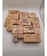 Lot Of 16 Stamps PSX, Stampin&#39; Up, Name Brand - £14.85 GBP