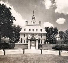 1940 Williamsburg Virginia The Governor&#39;s Palace Building Photogravure D... - $29.99