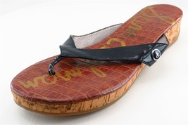 Sam Edelman Flip Flop Black Synthetic Women Sandal Shoes Sz 7.5 M - £15.53 GBP