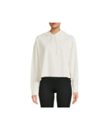 Avia Women&#39;s Rib Velour Long Sleeve Cropped Pullover Hoodie, White Size ... - $343.37 MXN