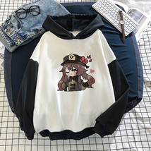 Genshin Impact Print Harajuku sweatshirt Women Hoodie Cute Hip Hop Oversized Kaw - £59.58 GBP