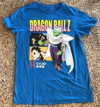 Dragonball Z Anime Unisex T-Shirt Blue Size Adult Small 34/36 - £6.18 GBP