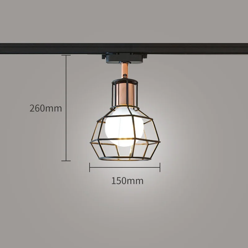  Industrial Led Track Light E27 Bulb Track Rail Spotlight LED Lighting Fixture f - £145.77 GBP