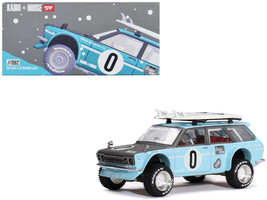 Datsun Kaido 510 Wagon 4x4 RHD (Right Hand Drive) Light Blue with Carbon Hood wi - $35.99