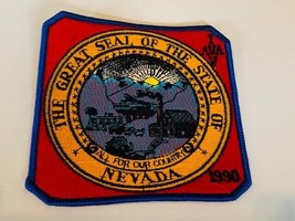 Advertising Patch Logo Emblem Sew vtg patches Nevada NV Great Seal Count... - £11.64 GBP