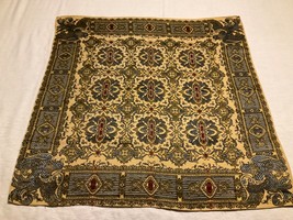 Vintage Beautiful Threaded Tapestry Textile 30 x 30 Square For Framing Crafting - £38.72 GBP