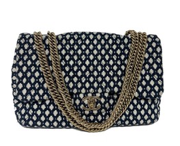 Chanel Jumbo Classic Tweed Bijoux Chain  Quilted Flap Shoulder Bag - £2,234.82 GBP