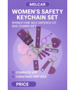 15pcs Women’s Safety Keychain Set Rhinestone Self-Defence Kit Bag Charm ... - $64.90 CAD