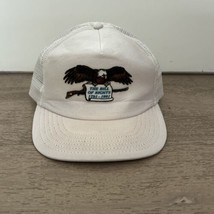 Vintage Trucker Hat NRA Bill Of Rights Snapback Mesh White Made In The USA New - £8.61 GBP