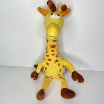 Toys R Us Geoffrey Giraffe Plush Mascot Yellow Orange Stars Stuffed Animal 17&quot; - £6.99 GBP