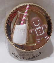 Bath &amp; Body Works Car Fragrance Vent Or Visor Clip Holiday Milk And Gingerbread - £16.17 GBP